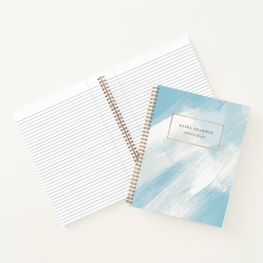 Carnet Trucs de brosse moderne Blue Aqua (Intérieur)