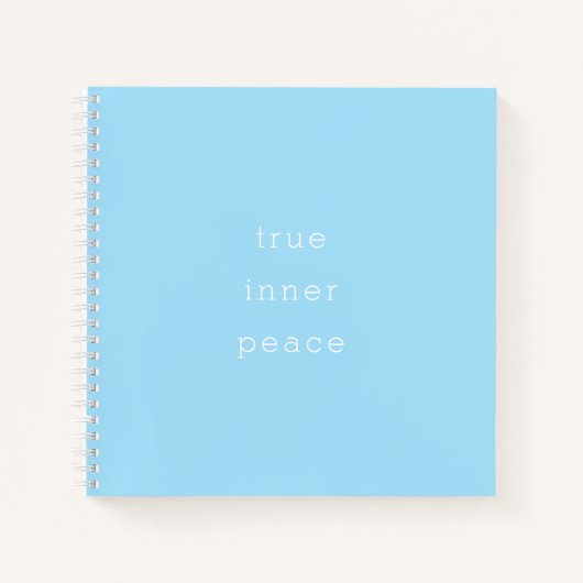 Carnet True Inner Peace Spiral Notebook (Devant)