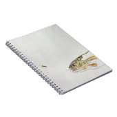 Carnet Truite chassant la mouche d'un pêcheur (Côté Droit)