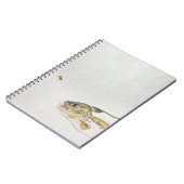 Carnet Truite chassant la mouche d'un pêcheur (Côté gauche)
