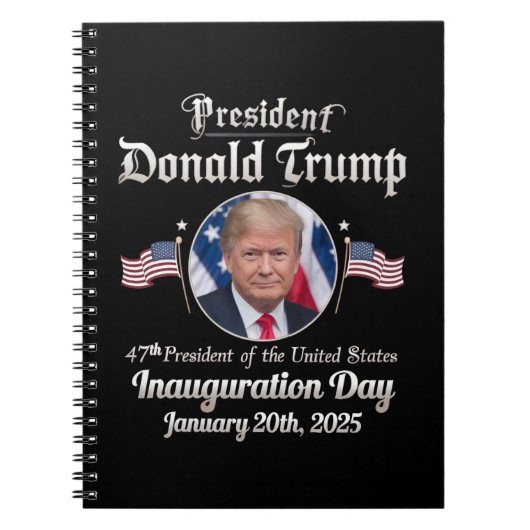 Carnet Trump Inauguration Day 2025 47th USA President (Devant)