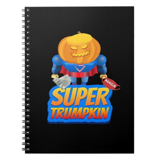 Carnet Trumpkin Funny Citrouille Head Halloween Costume C (Devant)