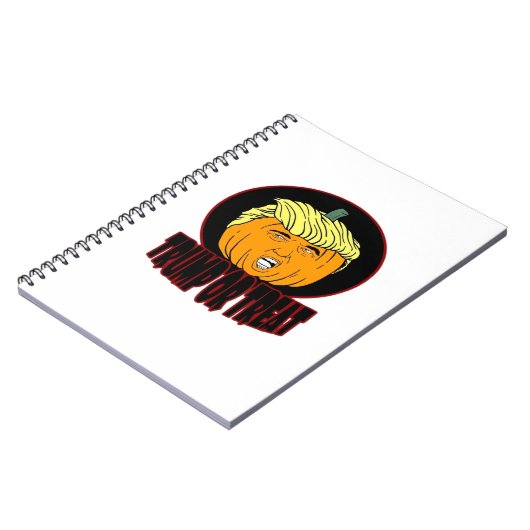 Carnet Trumpkin Ou Treat Halloween Trumpkin Trump Trick O (Côté gauche)