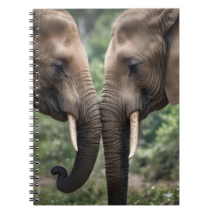 Carnet "Trunk to Trunk : A Gentle Elephant Embrasser"