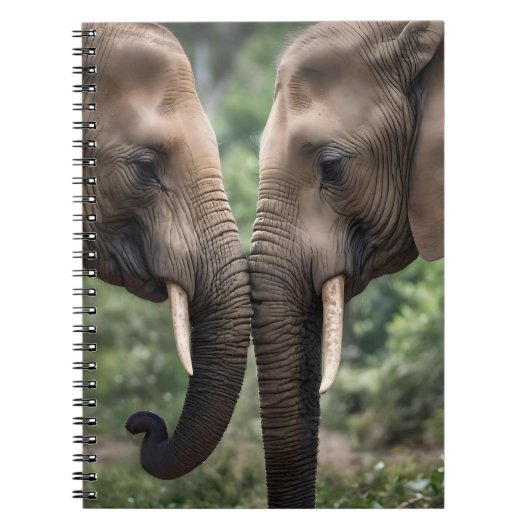 Carnet "Trunk to Trunk : A Gentle Elephant Embrasser" (Devant)