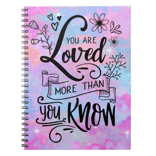 Carnet Tu es aimé plus que tu ne sais (Devant)