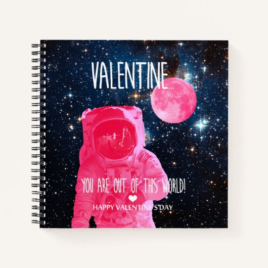 Carnet Tu es hors de ce monde Saint-Valentin (Devant)