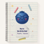 Carnet Tu es le Write One ! - Appréciation de l'enseignan (Devant)
