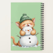 Carnet Tu es mon compagnon de neige”- Joli petit chat  &  (Verso)