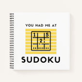 Carnet Tu m'as eu à sudoku (Devant)
