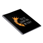 Carnet Tu me rends fou avec tes girafes (Côté Droit)