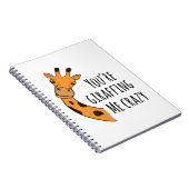 Carnet Tu me rends fou avec tes girafes (Côté Droit)