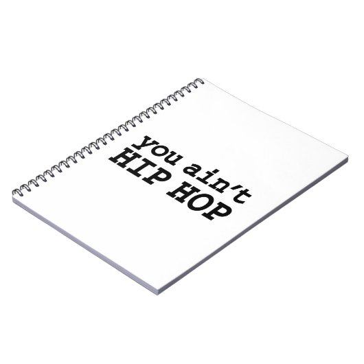 Carnet tu n'es pas HIP HOP (Côté gauche)