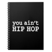 Carnet tu n'es pas HIP HOP (Devant)