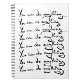 Carnet TU PEUX FAIRE QUOI QUE CE SOIT ! Guillemet inspira (Devant)