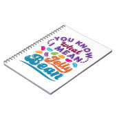 Carnet Tu Sais Ce Que Je Veux Dire Jelly Bean (Côté gauche)