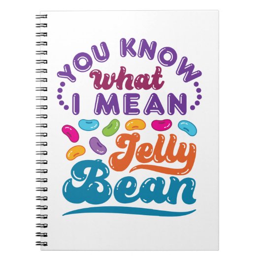 Carnet Tu Sais Ce Que Je Veux Dire Jelly Bean (Devant)