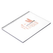 Carnet Tu Uterine Cancer Sensibilisation Dragonfly Ribbon (Côté gauche)