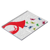 Carnet Tuba avec papillons (Côté gauche)