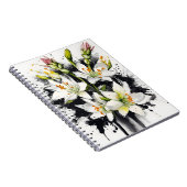 Carnet Tuberose - Fleurs aquarelle (Côté Droit)