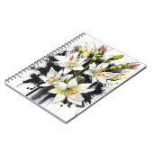 Carnet Tuberose - Fleurs aquarelle (Côté gauche)