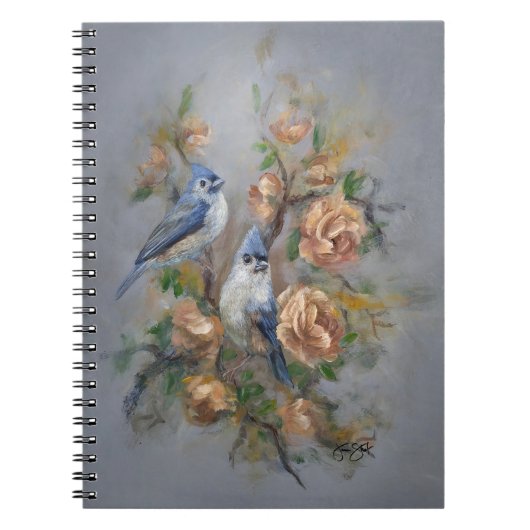 Carnet Tufted Titmice (Devant)