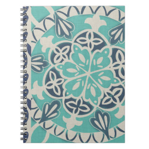 Carnet Tuile bleue I de batik