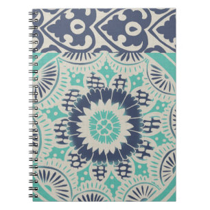 Carnet Tuile bleue III de batik