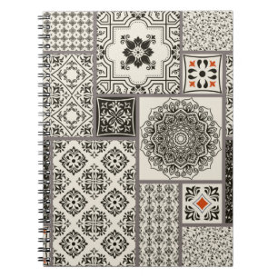 Carnet Tuile en patchwork sans couture avec Islam, arabe,