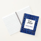 Carnet Tuiles portugaises Azulejo Blue Floral Leaf (Intérieur)