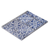 Carnet Tuiles portugaises - Azulejo Floral bleu et blanc (Côté gauche)