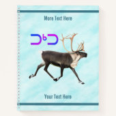 Carnet Tuktu - Caribou Sur Neige (Devant)