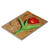 Carnet Tulipe jaune et rouge (Côté gauche)