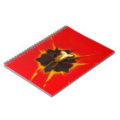 Carnet tulipe jaune rouge (Côté gauche)