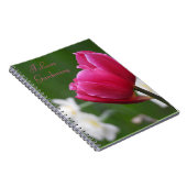 Carnet Tulipe rose (Côté Droit)