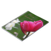 Carnet Tulipe rose (Côté gauche)