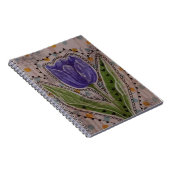 Carnet Tulipe Violette (Côté Droit)