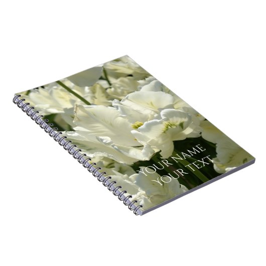 Carnet Tulipes blanches (Côté Droit)
