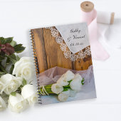 Carnet Tulipes blanches rustiques Mariage de la grange