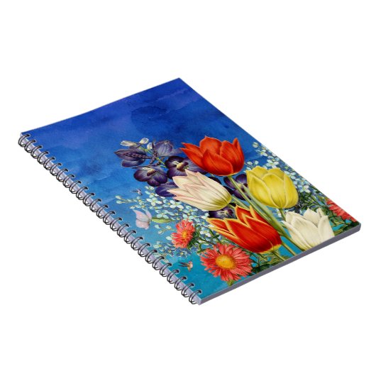 Carnet Tulipes, Colibris & Papillon (Côté Droit)
