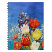 Carnet Tulipes, Colibris & Papillon (Devant)