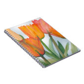 Carnet Tulipes d'agrumes orange (Côté Droit)