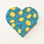 Carnet Tulipes en bleu et jaune (Dos)