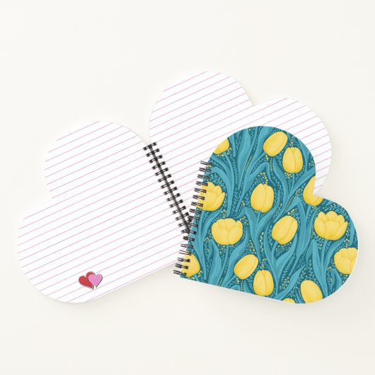 Carnet Tulipes en bleu et jaune (Intérieur)