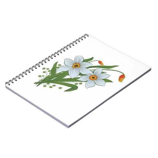 Carnet Tulipes et jonquilles Fleurs (Côté gauche)