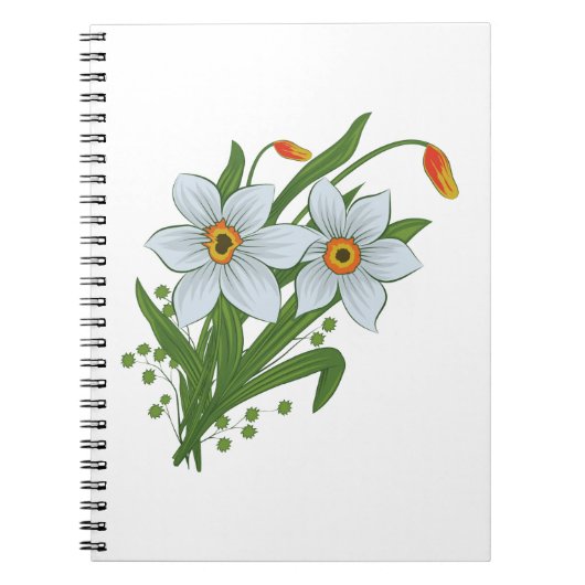 Carnet Tulipes et jonquilles Fleurs (Devant)