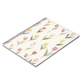 Carnet Tulipes Fleurs Jaune Rose (Côté gauche)