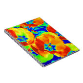 Carnet tulipes fluorescentes (Côté Droit)