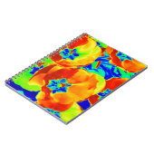 Carnet tulipes fluorescentes (Côté gauche)