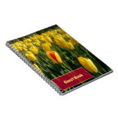 Carnet Tulipes jaunes (Côté Droit)